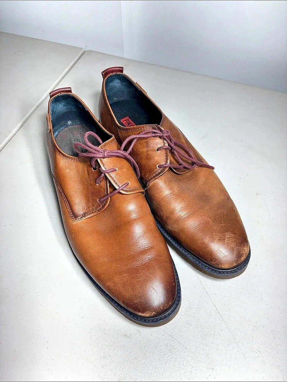 Pikolinos Brown Leather Derby Shoes EU 45